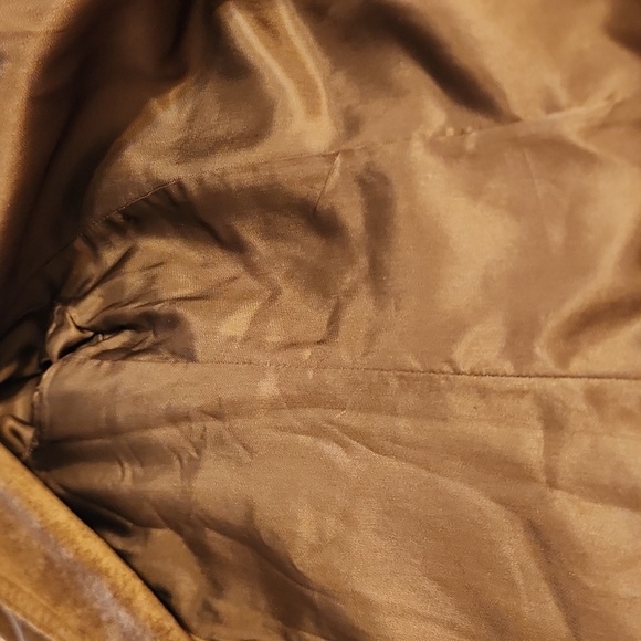 BROWN SUEDE FAUX SUEDE JACKET WOMENS SIZE SMALL - Picture 4 of 16